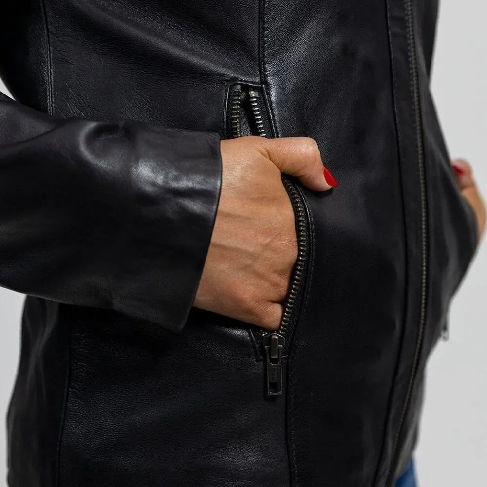 Patricia Womens Fashion Leather Jacket